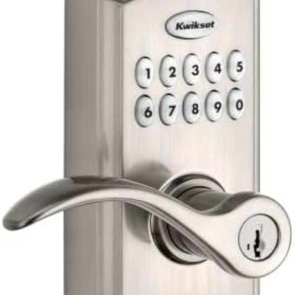 Kwikset SmartCode 955 Keyless Keypad Door Auto Lock with Handle, Electronic Lever Deadbolt