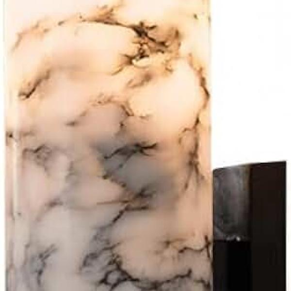 Indoor Marble Wall Sconce Modern Luxury Long Stone Bathroom Vanity Wall Lamp Light Fixture Brass