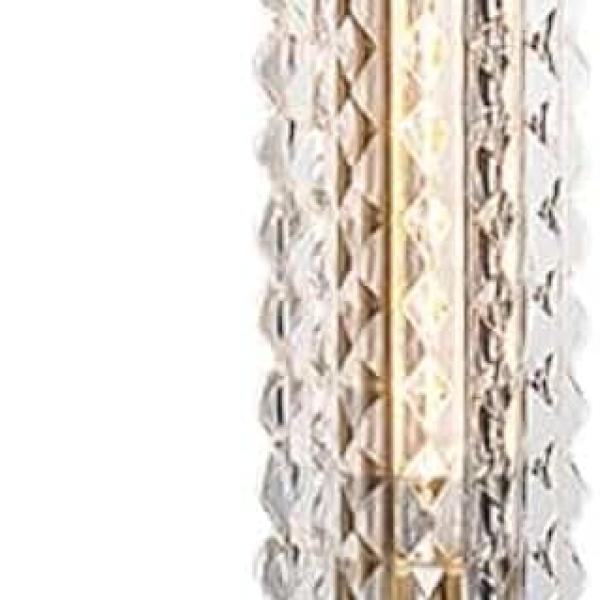 BKLFGP European Style Gold Wall Sconces Bathroom Vanity Light Fixtures, Glass Tube Wall Lamp Solid