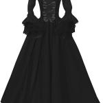 2024 Women's Medieval Queen Vitorian Dress Halloween Gothic Lace Renaissance Masquerade Vampire