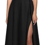 Women's Halter Neck Sexy Split Cocktail Party Maxi Long Formal Dress