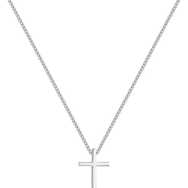 Dainty 925 Sterling Silver Cross Necklace for Women, Trendy Womens Cross Necklace for Girls Simple