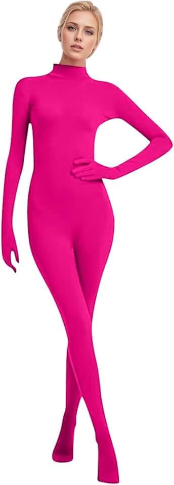 Adult Halloween Invisible One Piece Costumes Cosplay Spandex Full Bodysuits Zentai Suit For Women