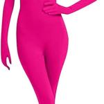 Adult Halloween Invisible One Piece Costumes Cosplay Spandex Full Bodysuits Zentai Suit For Women