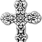 SHOP LC 925 Sterling Silver Cross Pendant for Men Oxidized Swirling Celtic Religious Women Jewelry