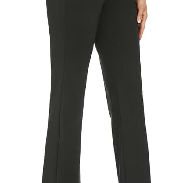 Women's Stretchy Straight Leg Dress Work Pants Business Office Casual Slacks with Pockets