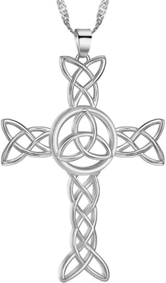 Jude Jewelers Stainless Steel Celtic Knot Christian Cross Religious Cocktail Party Statement