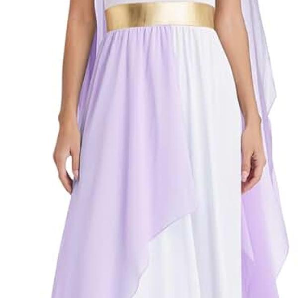 Women's Greek Costume Roman Dress Ancient Greece Toga Gown Rome Princess Halloween Fancy Dress