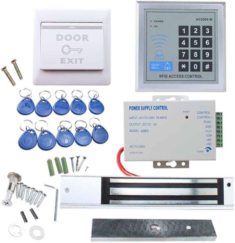 AGPTEK RFID Door Access Control System Kit, Home Security System with 280kg 620LB Electric Magnetic