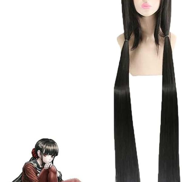 Danganronpa V3: Killing Harmony Harukawa Maki Cosplay Wig 48In Black Long Straight Hair Anime