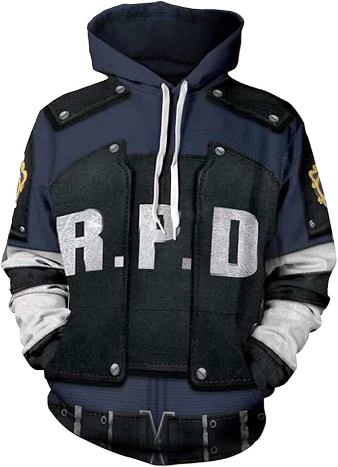 RPD Hoodie Sweatshirt Halloween Cosplay Costume