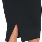 THE GYM PEOPLE Women's High Waist Tummy Control Pencil Skirts Stretchy Bodycon Midi Skirt Below Knee with Back Slit