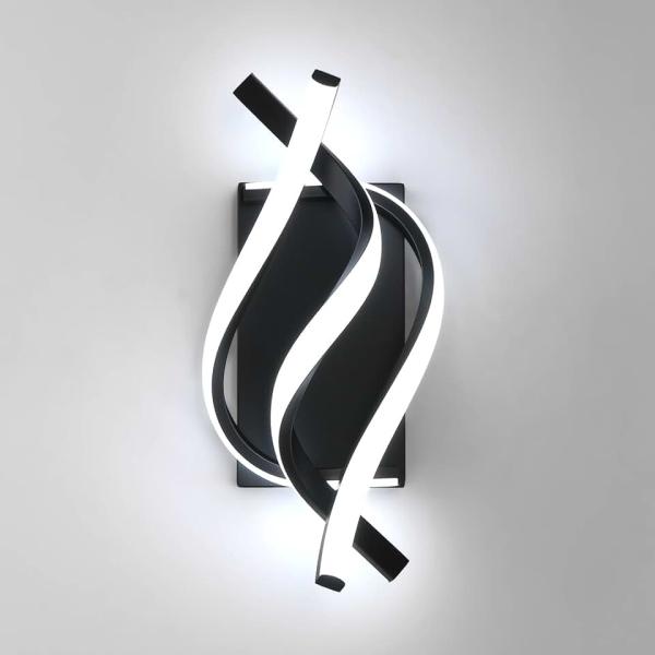 Modern LED Wall Sconce 21W Indoor Wall Sconces Light Cool White 6500K Spiral Design Wall Mounted