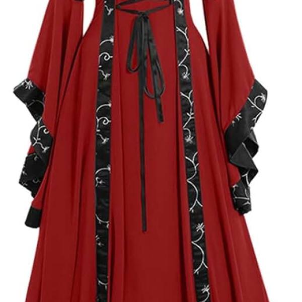 Halloween Costumes Woman 2024 Witch Costume for Woman Vampire Costume for Woman Gothic Renaissance