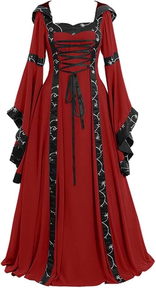 Halloween Costumes Woman 2024 Witch Costume for Woman Vampire Costume for Woman Gothic Renaissance