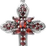 SHOP LC DELIVERING JOY Cubic Zirconia Stainless Steel Hope Faith Prayer Cross Chain Pendant