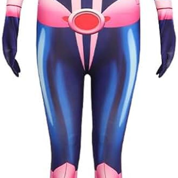 Women Uraraka Ochaco Cosplay Bodysuit Anime Jumpsuit Cosplay Outfit Battle Uniform Halloween