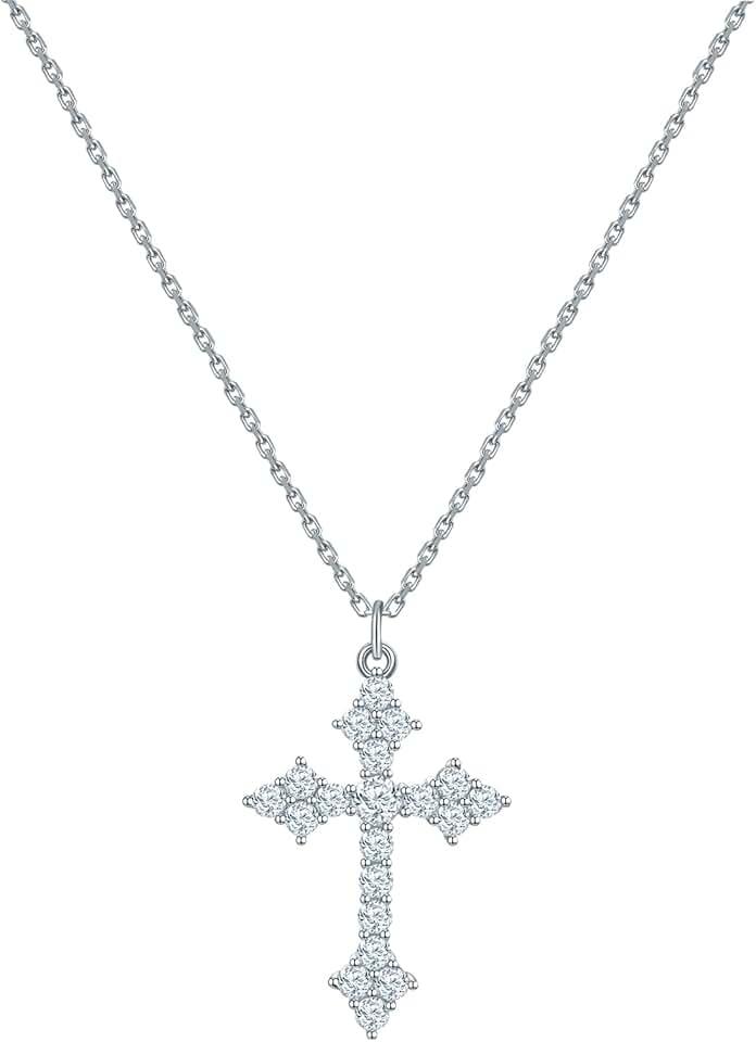 Silver Cross Necklace for Women,Cross Necklace for Women Gold, Silver/Gold Cross Jewelry, Cross