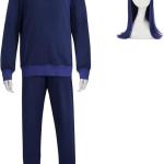 Ennui Costume Women Blue Suit Ennui Wig Halloween Cosplay Suit