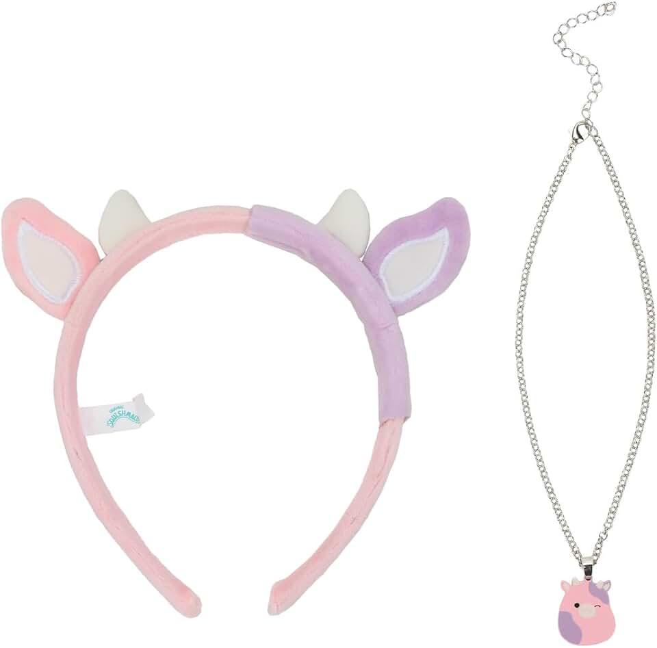 Squishmallows Patty The Cow 2-Piece Headband & Choker Set