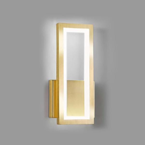 LED Modern Wall Lamp Bedroom Bedside Lamp 17W Indoor Gold Wall Lights Three Color Changing Lights