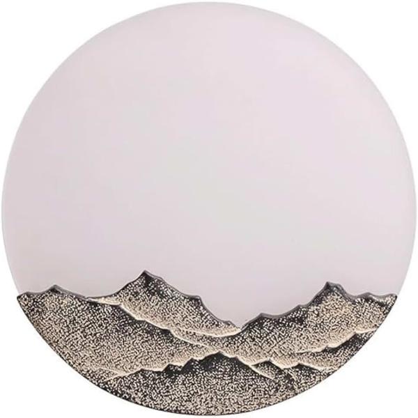 BKLFGP Modern Chinese Style Landscape Art Round Wall Lamp Creative LED Painting Wall Decoration