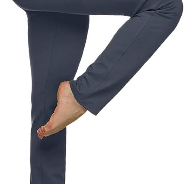 TSLA Women's Yoga & Dress Pants, Office Business Casual Work Slacks, Stretch Straight Leg/Bootcut Pants with 4 Pockets