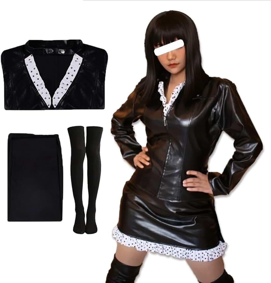 Nico Robin Cosplay Costume Black Dress Nico Robin Outfit Uniform Suit Halloween for Womens