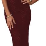 Women’s Cocktail Dress Sexy Lace Hollow Out Transparent Sleeveless Spaghetti Straps Slim Fit Maxi Party Club Evening Dress