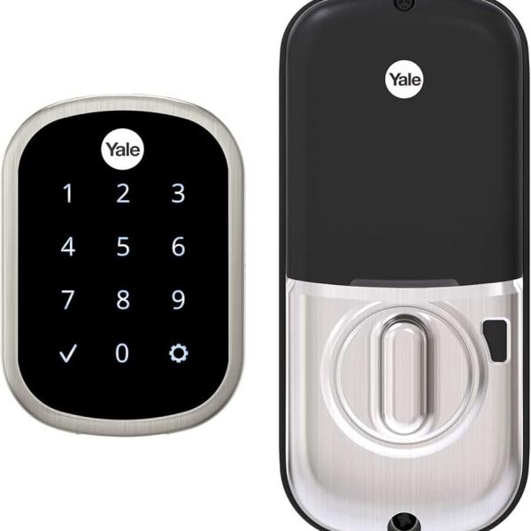 Yale Security Deadbolt Lock SL with Z-Wave, Satin Nickel Keyless Entry Door Lock with Electronic