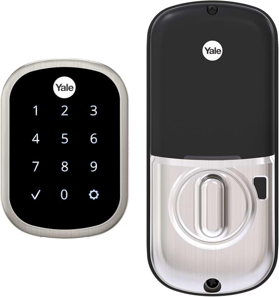 Yale Security Deadbolt Lock SL with Z-Wave, Satin Nickel Keyless Entry Door Lock with Electronic