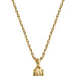 Dainty Layered Choker Necklace 18k gold Plated Y Pendant Necklace Multilayer Bar Disc Necklace