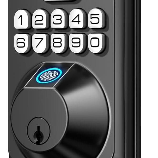 TEEHO TE002 Fingerprint Door Lock - Keyless Entry Door Lock - Electronic Keypad Deadbolt Lock -