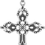 Cross Necklace for Men Silver Cross Chain for Men Gothic Cross Pendant Mens Cross Necklaces