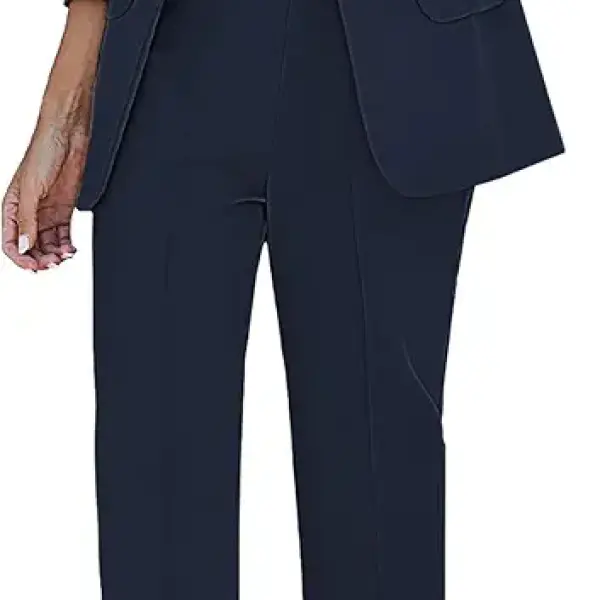 luvamia Women's Two Piece Sets Pants Suits Dressy Business Casual Outfits Professional Blazer Pantsuits Set Work Office