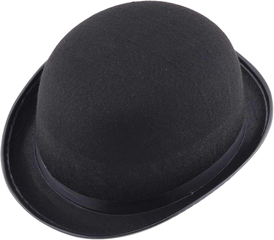 Black Top Hat - Top Hat Costume - Bowler Hat | Felt Tuxedo Costume Hat, Classic Top Hats for Men,