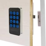 RFID Lock Electronic Cabinet Lock, Digital Touch Keypad Lock, Password Entry and Card/FOB Entry,