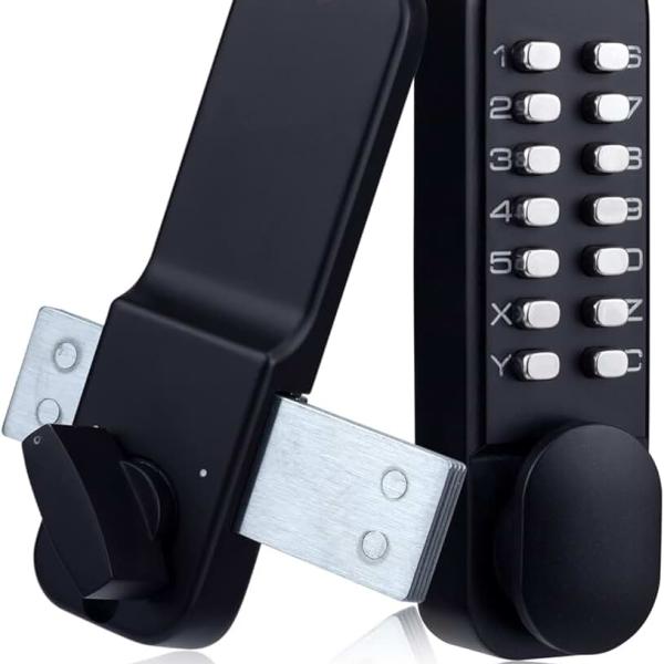 Stainless Steel 100% Mechanical Keyless Entry Door Lock with Keypads Door Knob, Waterproof Keypad