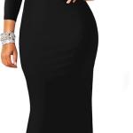 Women's Sexy Elegant Long Sleeve Off Shoulder Bodycon Long Evening Formal Dress