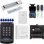 Door Access Control System RFID Keypad 600lb Electric Magnetic Door Lock Kit with Exit Button