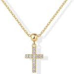 PAVOI 14K Gold Plated Whimsical Charm Necklace for Women | Adjustable Sliding Chain Dainty Cubic