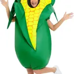 Inflatable Corn Costume for Adult Inflatable Halloween Costumes Funny Blow Up Food Costume