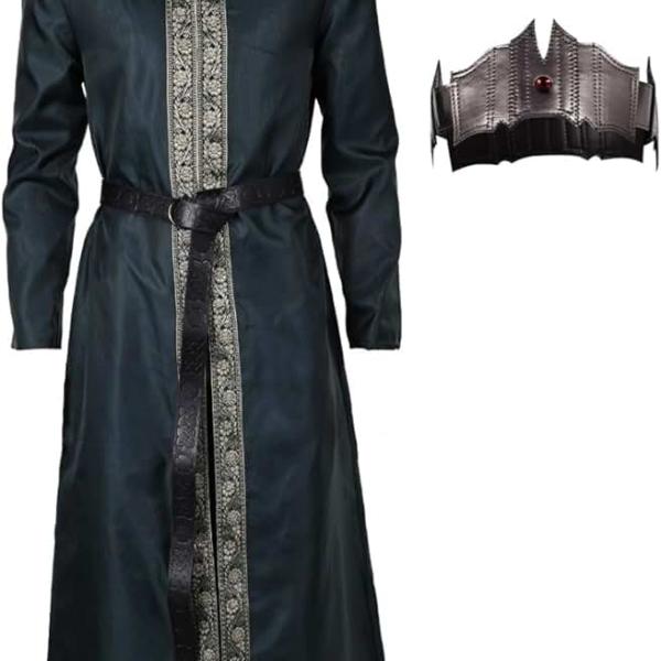 Aegon Targaryen Cosplay Costume Mens King Cosplay Coat Headwear Uniform Suit Halloween Carnival