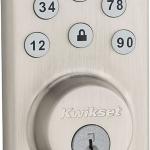 Kwikset Powerbolt 907 Keyless Entry Deadbolt Electronic Door Lock, 6 Button Keypad, Auto Locking,