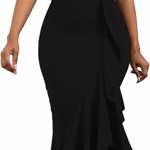 2024 Women's Sexy Bodycon Dress Sleeveless Split Wedding Guest Bridesmaid Midi Dresses