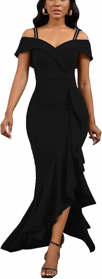 2024 Women's Sexy Bodycon Dress Sleeveless Split Wedding Guest Bridesmaid Midi Dresses