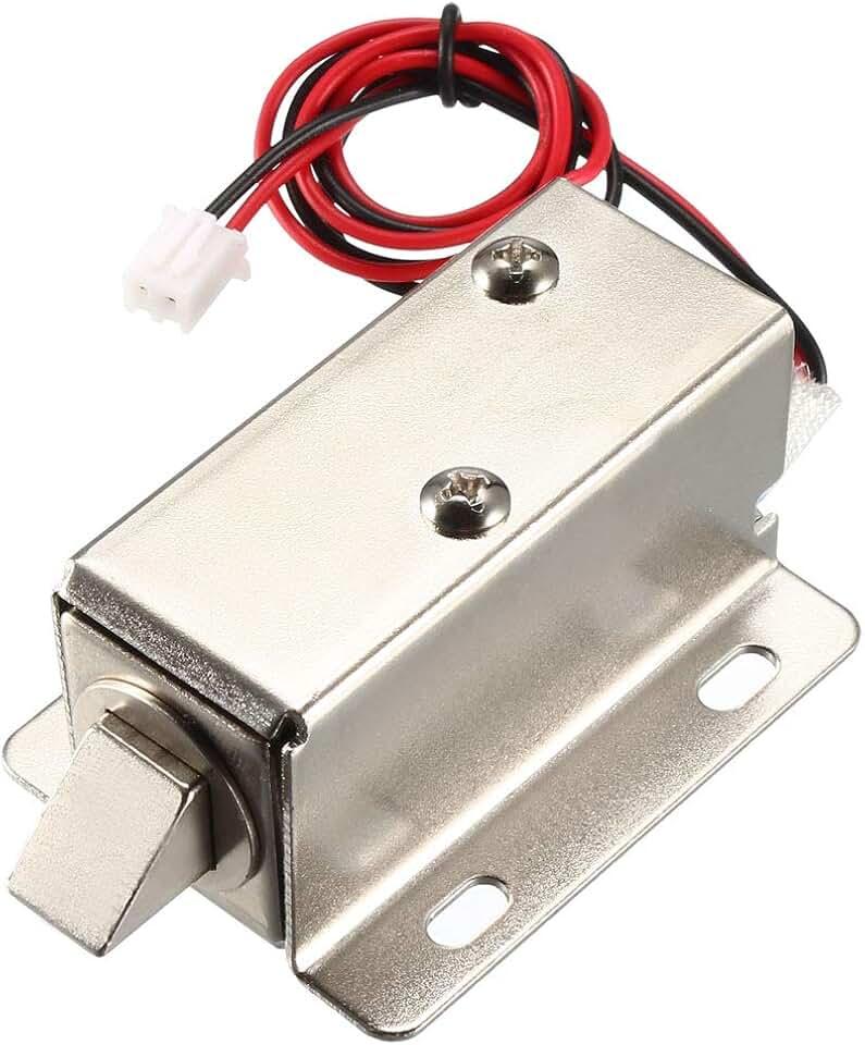 uxcell DC 12V 1.1A 11.4mm Electromagnetic Solenoid Lock Assembly for Electirc Lock Cabinet Door Lock