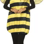 Bee Costume Women, Adult Plus Size Halloween Cosplay Outfits, Honeybee Dresses Wings Leg Warmers