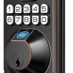 TEEHO TE002 Fingerprint Door Lock - Keyless Entry Door Lock - Electronic Keypad Deadbolt Lock -