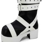 Maka Albarn Cosplay Shoes Fashion White Boots for Halloween Carnival Party